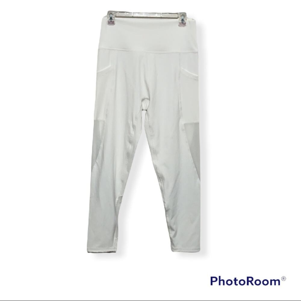 AERIE High Rise White 7/8 Leggings Size XL
